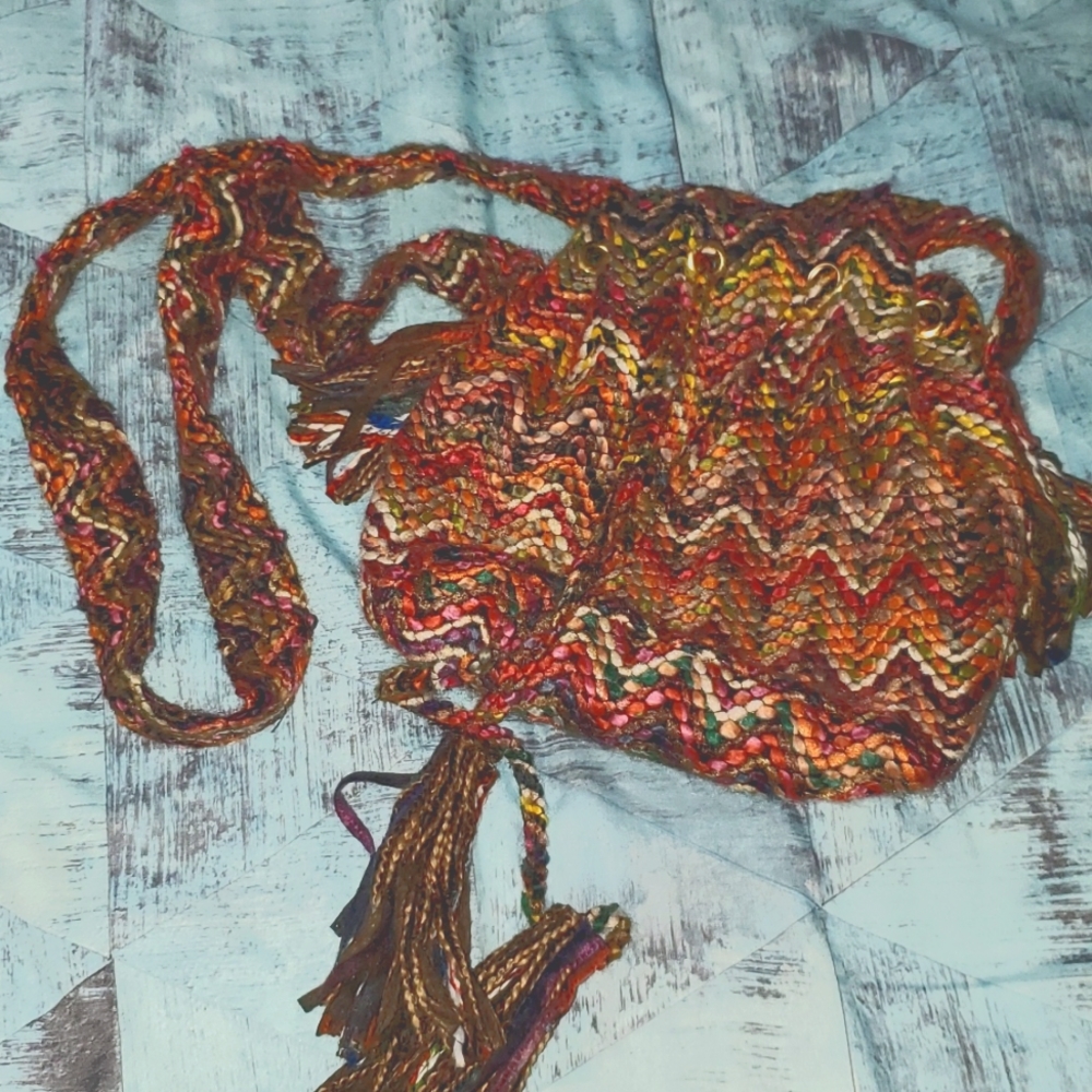 Woven Crossbody Purse
